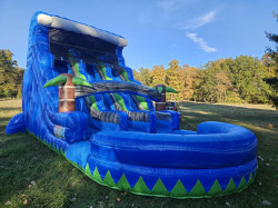 Big Twin Falls double lane waterslide/pool for Adults/kids