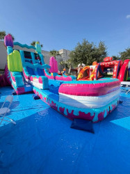 Freeze Pop Double Lane Waterslide Freeze Pop Double Lane Waterslide