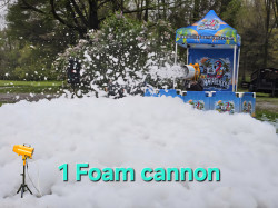 Classic White Foam Frenzy Party 1 cannon per hour 20-30 people Classic White Foam Frenzy Party 1 cannon per hour 20-30 people